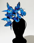 Derby Blue Butterfly Fascinator