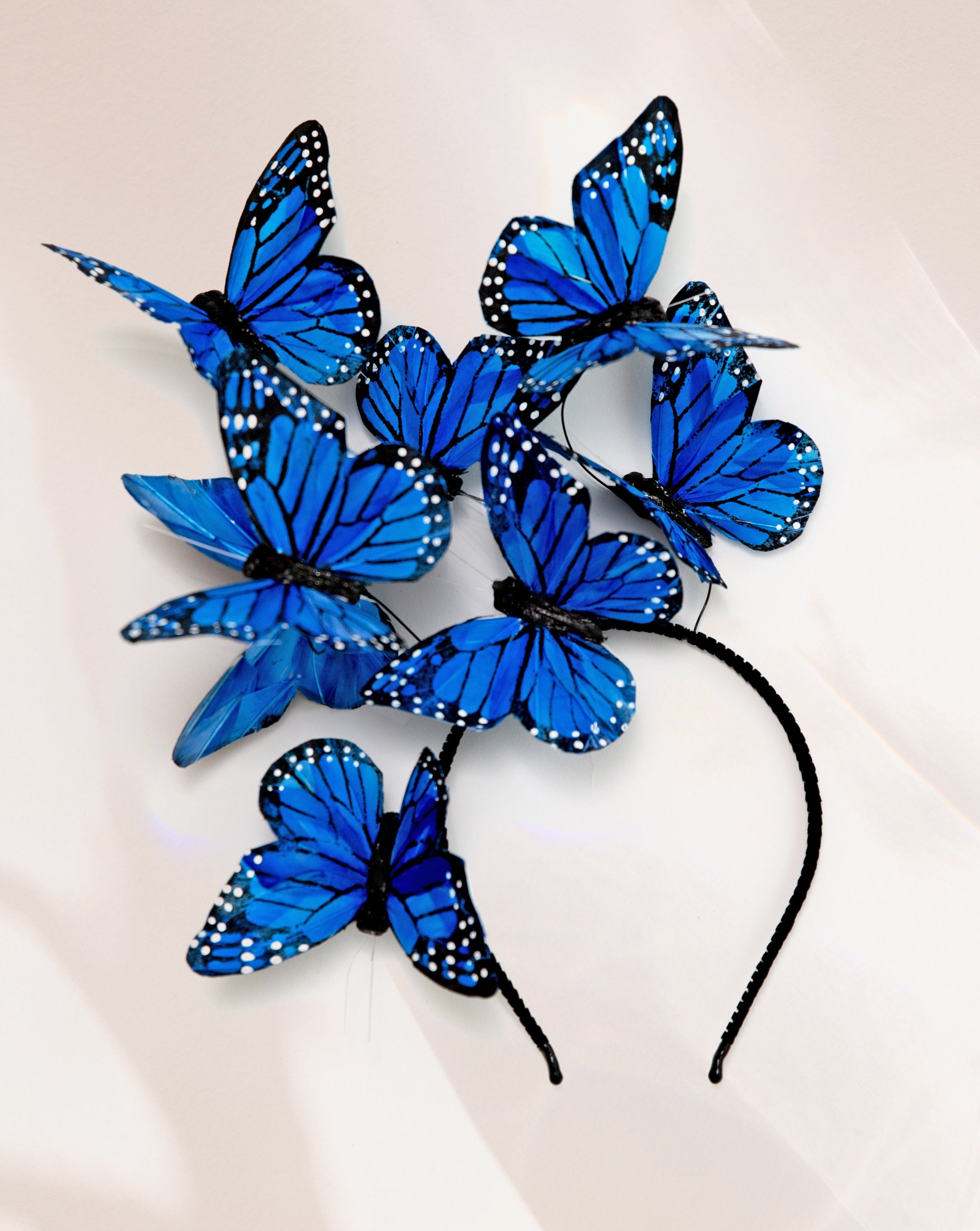 Derby Blue Butterfly Fascinator