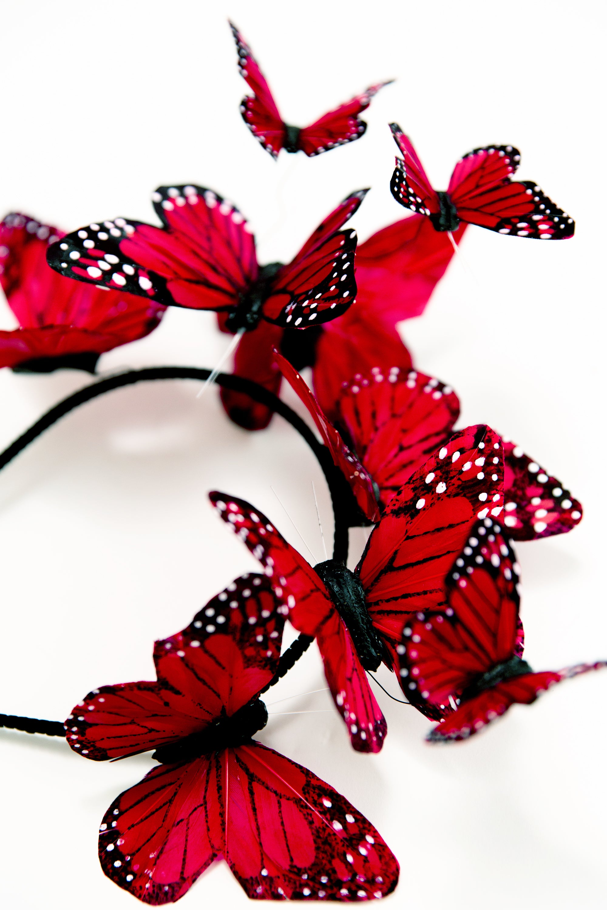 Queen of Hearts Butterfly Fascinator
