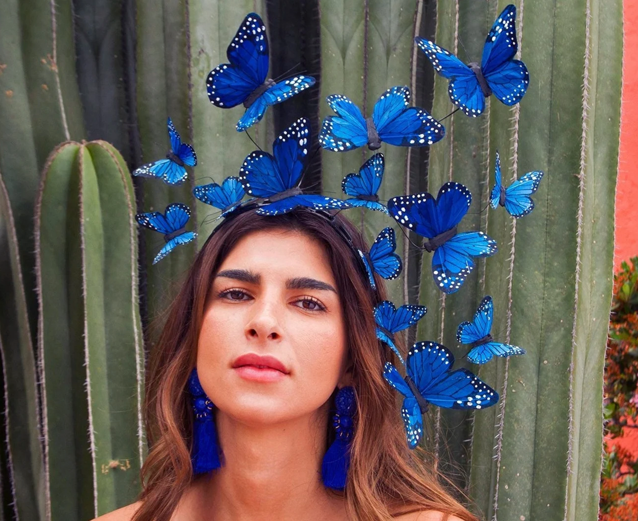Wild Blue Yonder Butterfly Fascinator